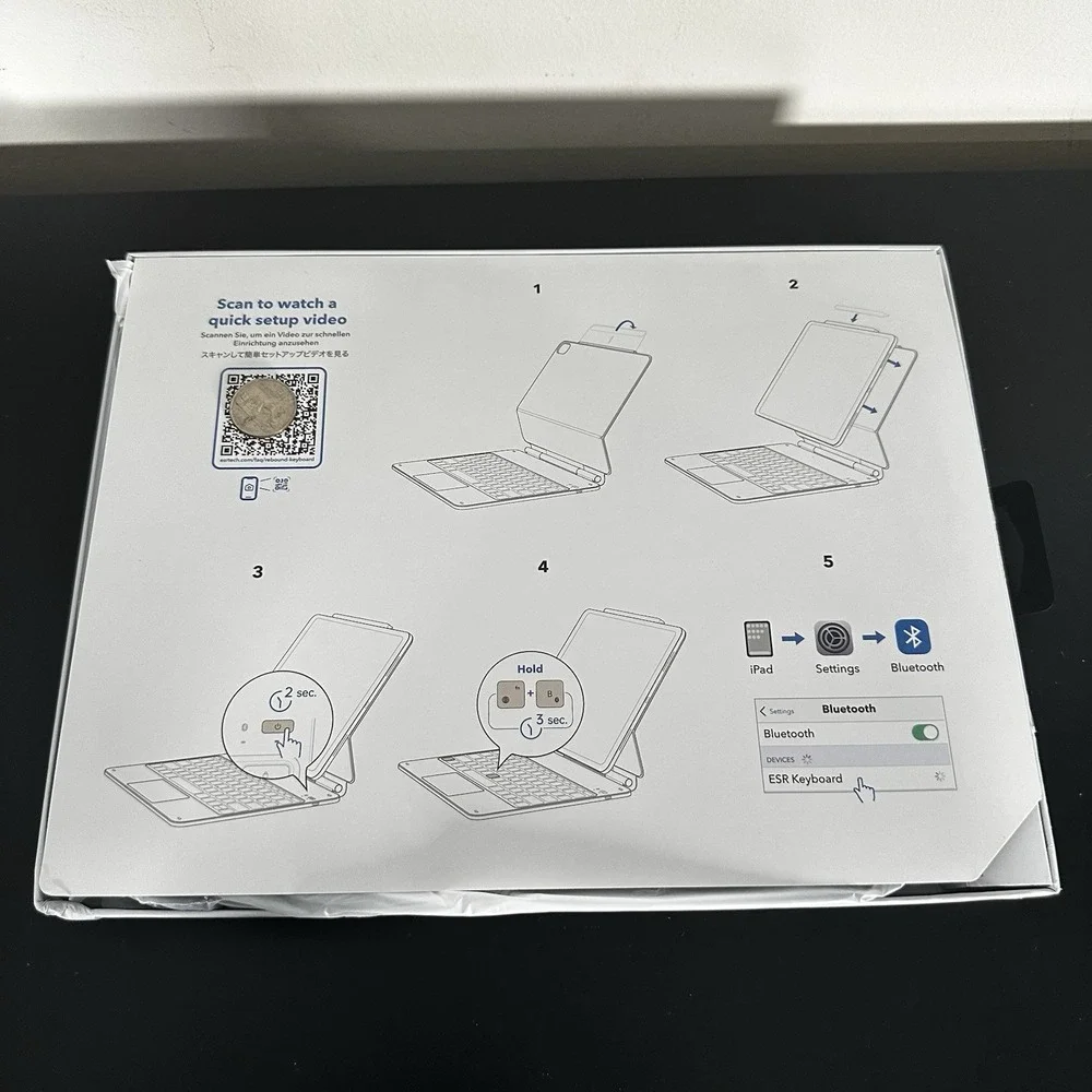 ESR Rebound Magnetic Keyboard iPad Pro 12.9 6th 5th 4th 3rd Gen Black